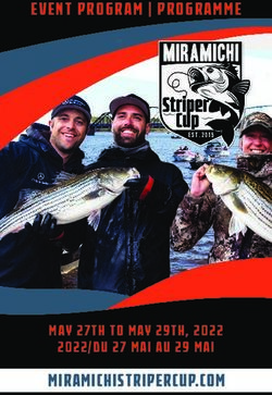 EVENT PROGRAM | PROGRAMME - MIRAMICHISTRIPERCUP.COM MAY 27TH TO MAY 29TH, 2022 2022/DU 27 MAI AU 29 MAI - Miramichi striper Cup