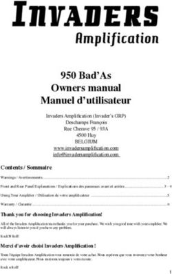950 Bad'As Owners manual Manuel d'utilisateur - Invaders Amp