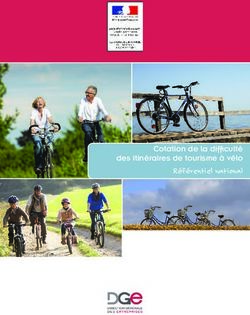 Référentiel national Cotation de la difficulté des itinéraires de tourisme à vélo