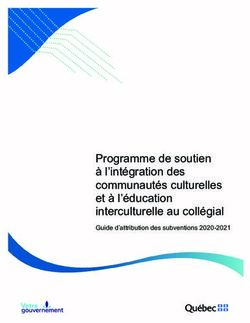 Programme de soutien &agrave; l'int&eacute;gration des communaut&eacute;s culturelles et &agrave; l'&eacute;ducation interculturelle au coll&eacute;gial - Guide d'attribution des ...