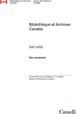 Bibliothèque et Archives Canada - 2021-2022 Plan ministériel - Bibliothèque et ...