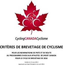 CRITÈRES DE BREVETAGE DE CYCLISME - POUR LES NOMINATIONS DE PISTE ET DE ROUTE AU PROGRAMME D'AIDE AUX ATHLETES DE SPORT CANADA POUR LE CYCLE DE ...