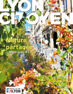 Nature partagée - OCTOBRE 2019 N 178 - Ville de Lyon