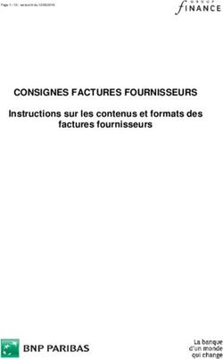 CONSIGNES FACTURES FOURNISSEURS - Instructions sur les contenus et formats des factures fournisseurs - BNP Paribas