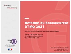 Réforme du baccalauréat - STMG 2021 - Economie-Gestion Dijon