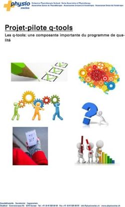 Projet-pilote q-tools - Les q-tools: une composante importante du programme de qua- lité