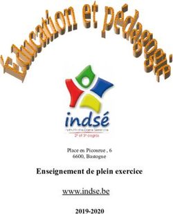 Enseignement de plein exercice - www.indse.be 2019-2020 - INDSé