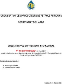 ORGANISATION DES PRODUCTEURS DE PETROLE AFRICAINS SECRETARIAT DE L'APPO