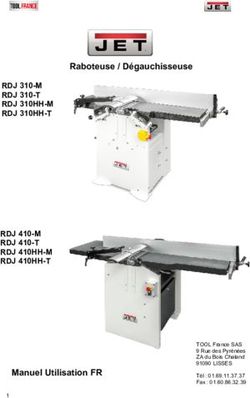 Raboteuse / D&eacute;gauchisseuse - Manuel Utilisation FR - Promac
