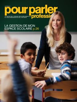 LA GESTION DE MON ESPACE SCOLAIRE p.26 - Pour parler ...