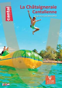 La Châtaigneraie Cantalienne - Guide d'accueil 2015/2016 - Le Lac du Tolerme