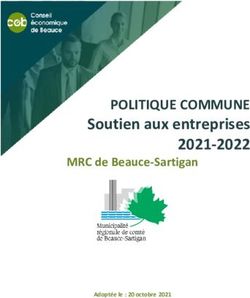 Soutien aux entreprises 2021-2022 - POLITIQUE COMMUNE MRC de Beauce-Sartigan