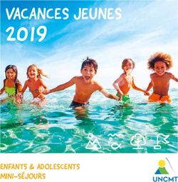 2019 VACANCES JEUNES - ENFANTS & ADOLESCENTS MINI-SÉJOURS - UNCMT