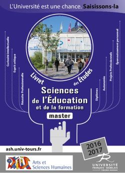 Sciences de l'Éducation - et de la formation - Arts et Sciences Humaines
