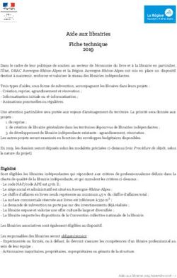 Aide aux librairies Fiche technique 2019 - Arald