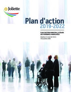 Plan d'action 2019-2022 - PLAN D'ACTION MUNICIPAL À L'ÉGARD DES PERSONNES HANDICAPÉES - Ville de Joliette