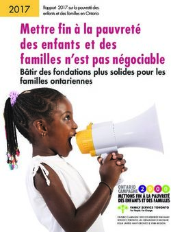 Mettre fin à la pauvreté des enfants et des familles n'est pas négociable