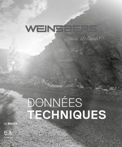 DONNÉES TECHNIQUES EN ROUTE 2021-1 - Weinsberg