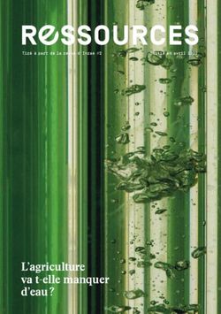 L'agriculture va t-elle manquer - INRA