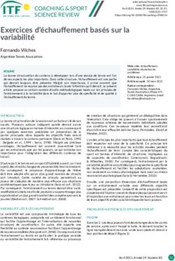 Exercices d'&eacute;chauffement bas&eacute;s sur la variabilit&eacute; - ITF Coaching ...