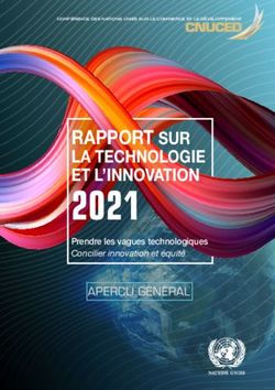 2021 RAPPORT SUR LA TECHNOLOGIE ET L'INNOVATION - UNCTAD