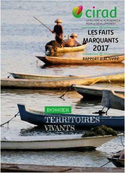TERRITOIRES VIVANTS DOSSIER 2017 - Agritrop
