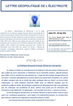LETTRE GÉOPOLITIQUE DE L'ÉLECTRICITÉ - Géopolitique de l'électricité