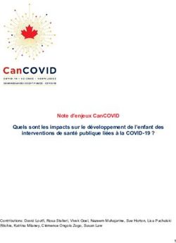 Note d'enjeux CanCOVID Quels sont les impacts sur le d&eacute;veloppement de l'enfant des interventions de sant&eacute; publique li&eacute;es &agrave; la COVID-19 ?