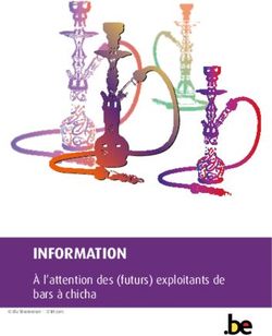 INFORMATION À l'attention des (futurs) exploitants de bars à chicha - Belgium.be