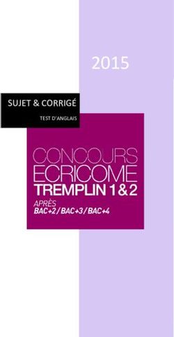 2015 SUJET & CORRIG&Eacute; TEST D'ANGLAIS