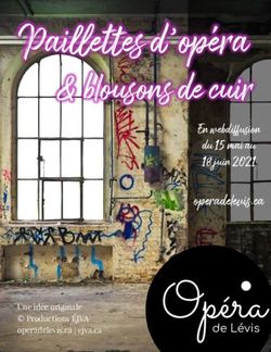 Paillettes d'op&eacute;ra & blousons de cuir - operadelevis.ca