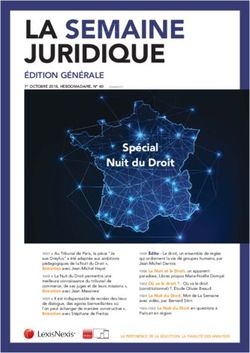 LA SEMAINE JURIDIQUE - Tendance Droit