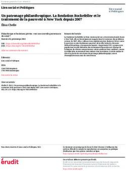 Un patronage philanthropique. La fondation Rockefeller et le traitement de la pauvreté à New York depuis 2007 - Érudit