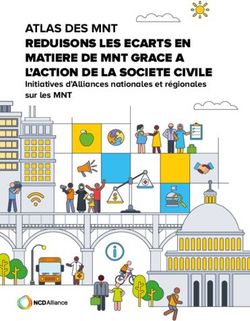 ATLAS DES MNT REDUISONS LES ECARTS EN MATIERE DE MNT GRACE A L'ACTION DE LA SOCIETE CIVILE - Initiatives d'Alliances nationales et r&eacute;gionales sur ...