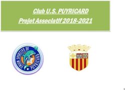 Club U.S. PUYRICARD Projet Associatif 2018-2021