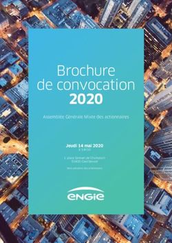 Brochure de convocation - 2020 Jeudi 14 mai 2020 - Engie