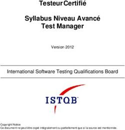 Testeur Certifié Syllabus Niveau Avancé Test Manager - International Software Testing Qualifications Board