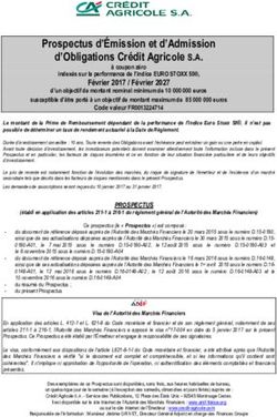 Prospectus d'&Eacute;mission et d'Admission d'Obligations Cr&eacute;dit Agricole S.A.
