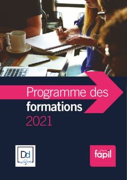 Programme des formations 2021 - Fapil
