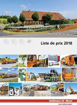 Liste de prix 2018 - Haldimann AG