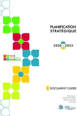 PLANIFICATION STRAT&Eacute;GIQUE - DOCUMENT CADRE 2020 - 2023 T D PS - CDC Pontiac