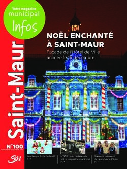 NOËL ENCHANTÉ À SAINT-MAUR - Façade de l'Hôtel de Ville animée le 15 décembre - N 100 - Saint-Maur-des-Fossés