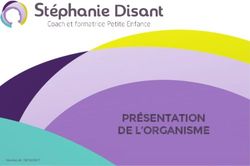 PR&Eacute;SENTATION DE L'ORGANISME - St&eacute;phanie Disant