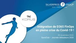 INTÉGRATION DE D365 FINOPS EN PLEINE CRISE DU COVID-19 ! - 26 NOVEMBRE 2020 DYNSCLUB - JOURNÉE UTILISATEURS 2020