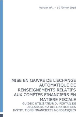 MISE EN ŒUVRE DE L'ECHANGE AUTOMATIQUE DE RENSEIGNEMENTS RELATIFS AUX COMPTES FINANCIERS EN MATIERE FISCALE - GUIDE D'UTILISATEUR DU PORTAIL DE ...