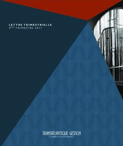 LETTRE TRIMESTRIELLE 4&Egrave;ME TRIMESTRE 2017 - Banque Transatlantique