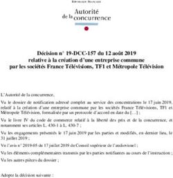 Relative à la création d'une entreprise commune par les sociétés France Télévisions, TF1 et Métropole Télévision