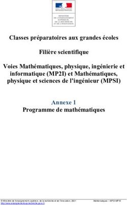Classes préparatoires aux grandes écoles Filière scientifique Voies Mathématiques, physique, ingénierie et informatique (MP2I) et Mathématiques ...