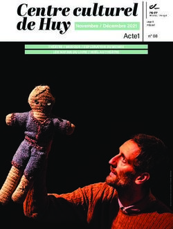 Centre culturel de Huy - Acte1 Novembre / D&eacute;cembre 2021