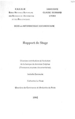 Rfipport de Stage - Enssib